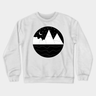 black-nd-white Crewneck Sweatshirt